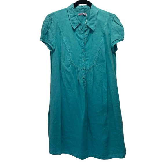 Calypso by Christiane Celle Dress Teal Large - Picture 1 of 6